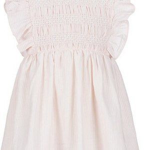 Edgehill Collection Smocked Stripe Linen Dress, 6X